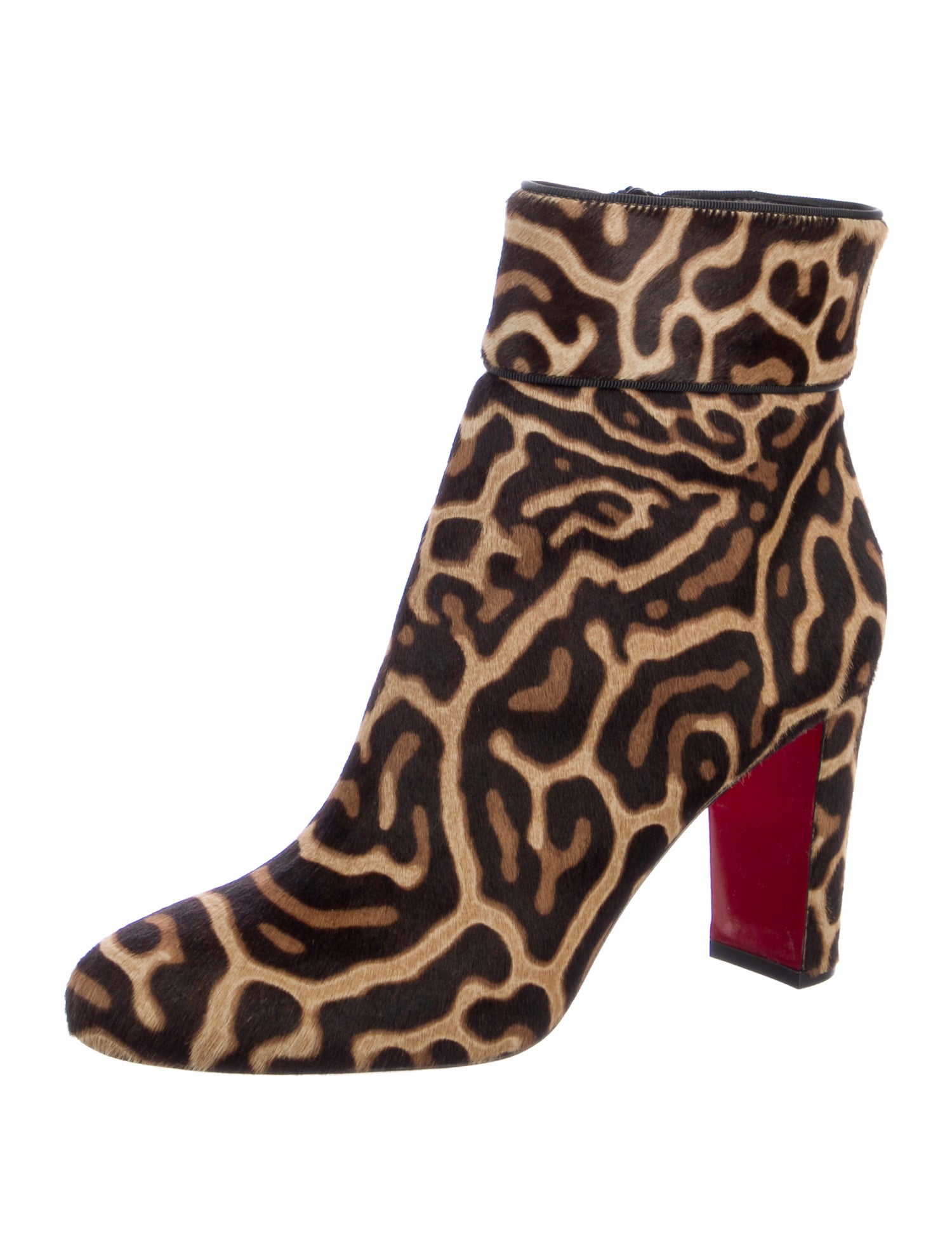 Christian Louboutin Ponyhair Animal Print Boots