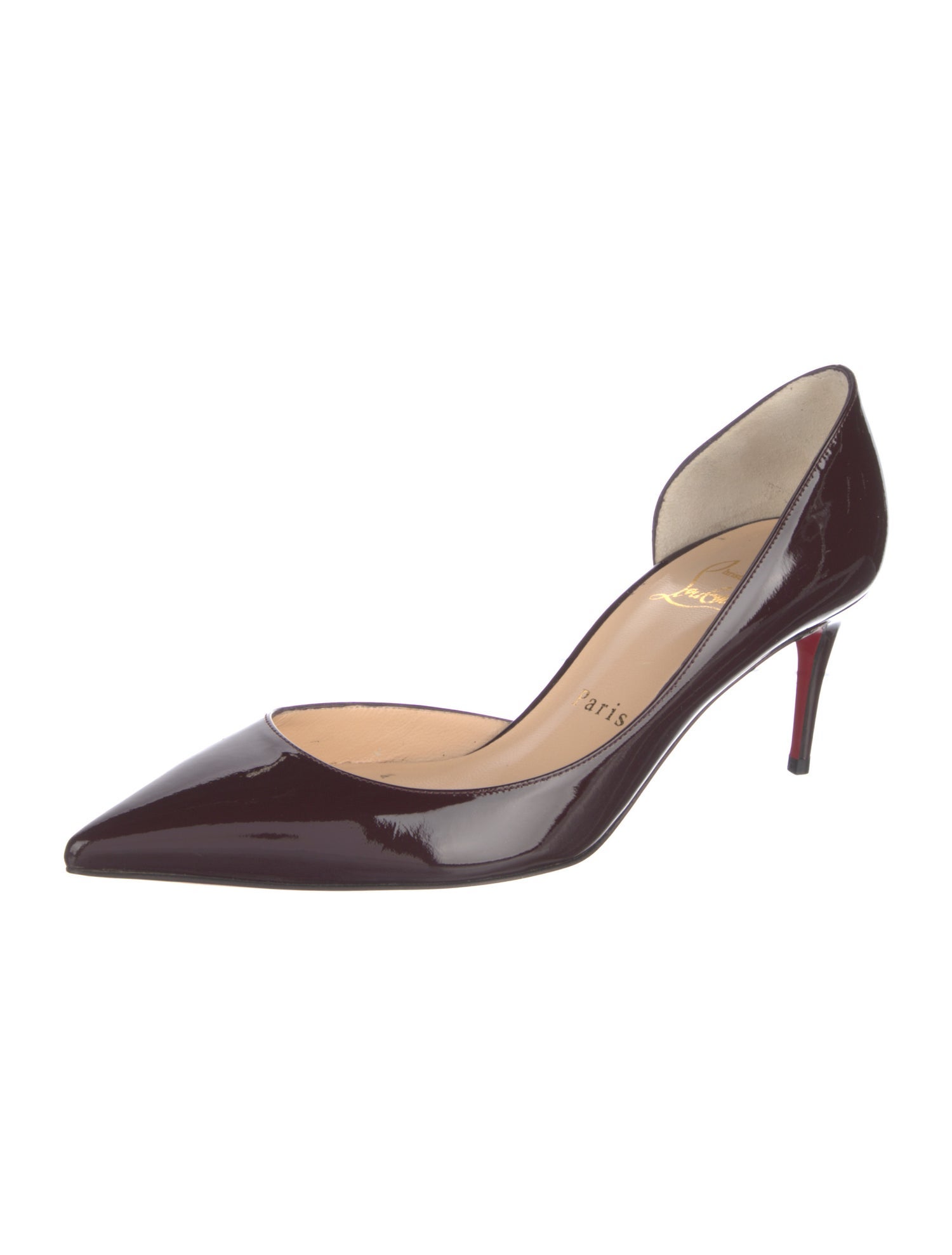 Christian Louboutin Patent Leather D'Orsay Pumps