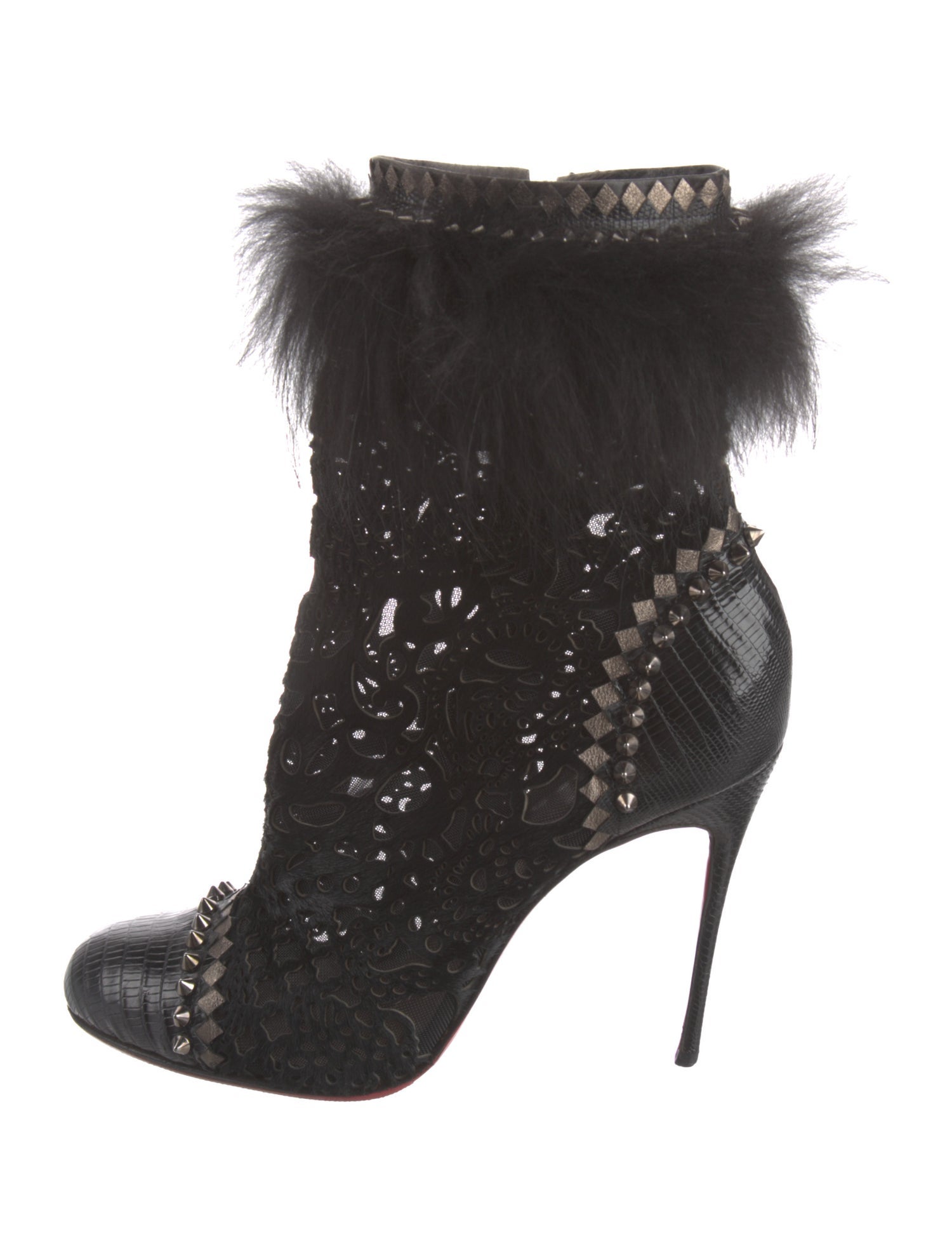 Christian Louboutin Mesh Boots