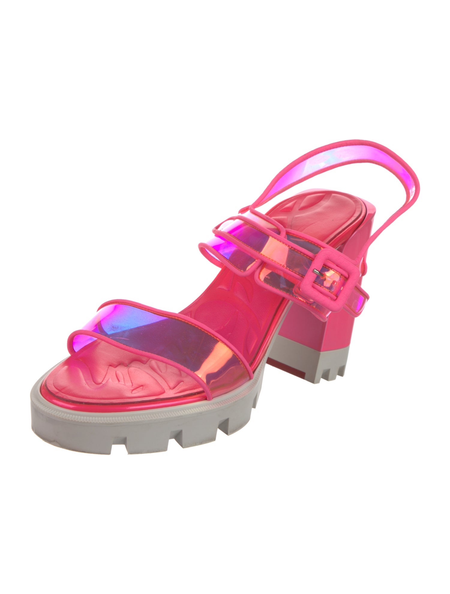 Christian Louboutin PVC Slingback Pumps