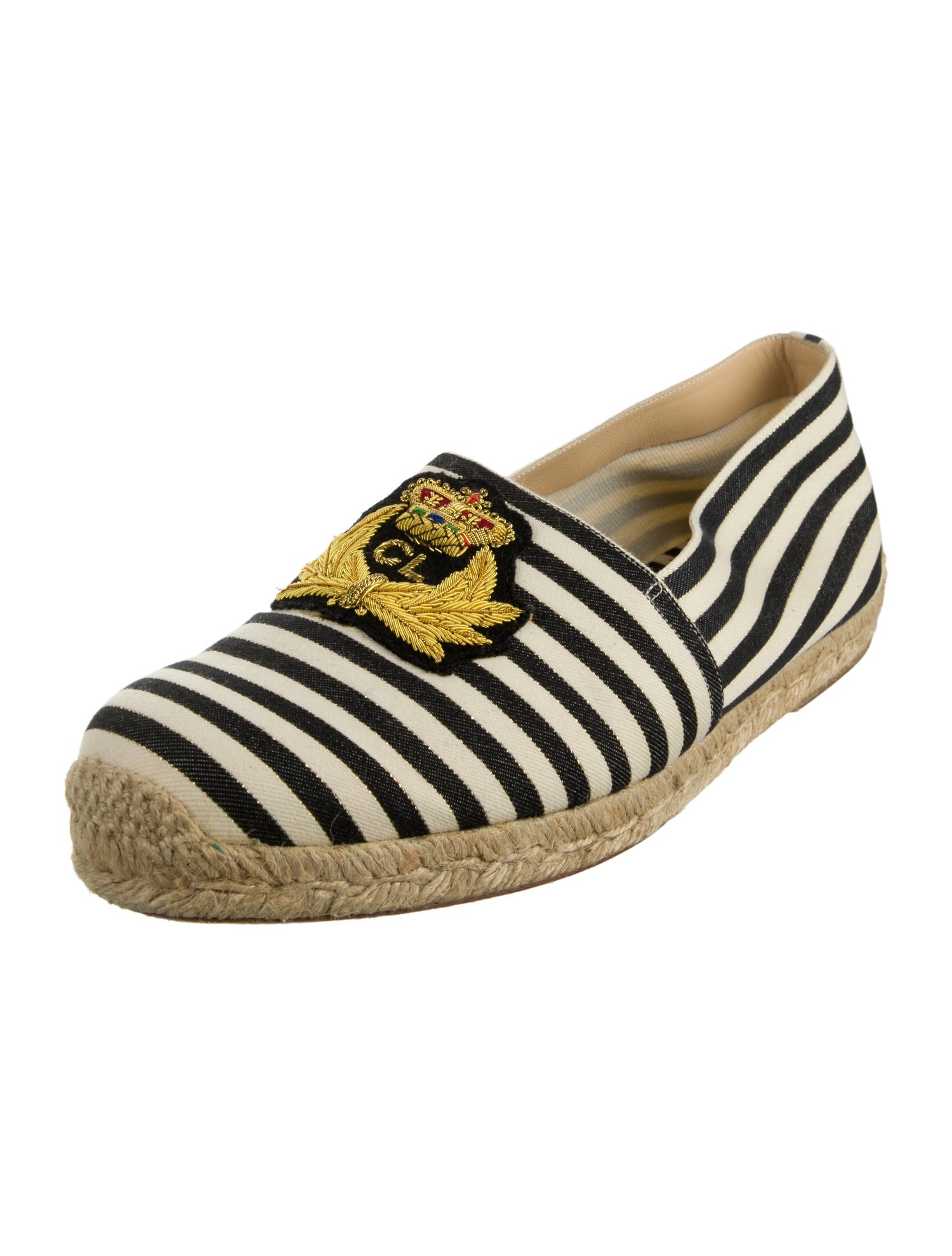 Christian Louboutin Canvas Striped Espadrilles