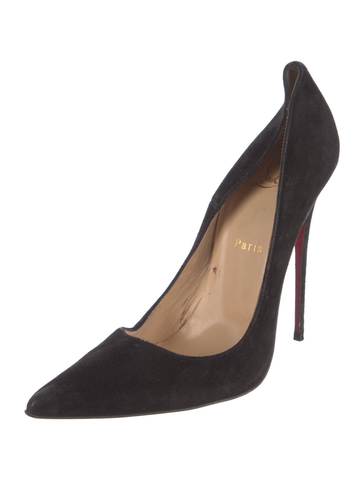 Christian Louboutin Suede D'Orsay Pumps