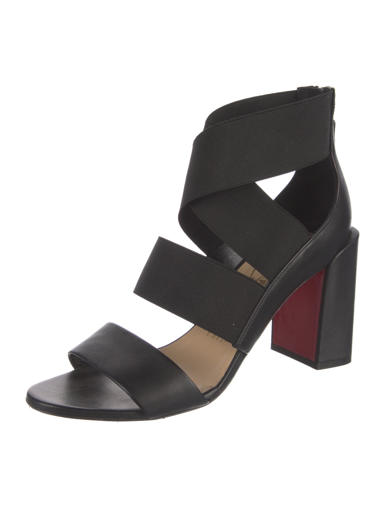 Christian Louboutin Spike Accents Leather Sandals