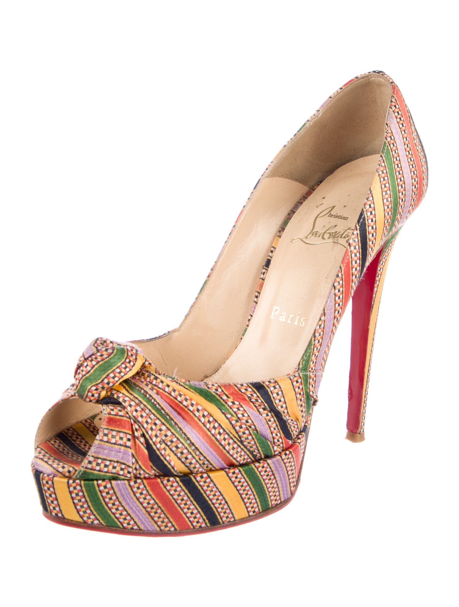 Christian Louboutin Striped Pumps