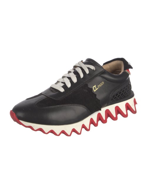 Christian Louboutin Spike Accents Leather Athletic Sneakers