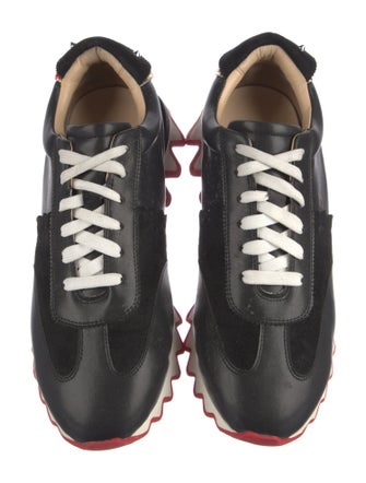 Christian Louboutin Spike Accents Leather Athletic Sneakers