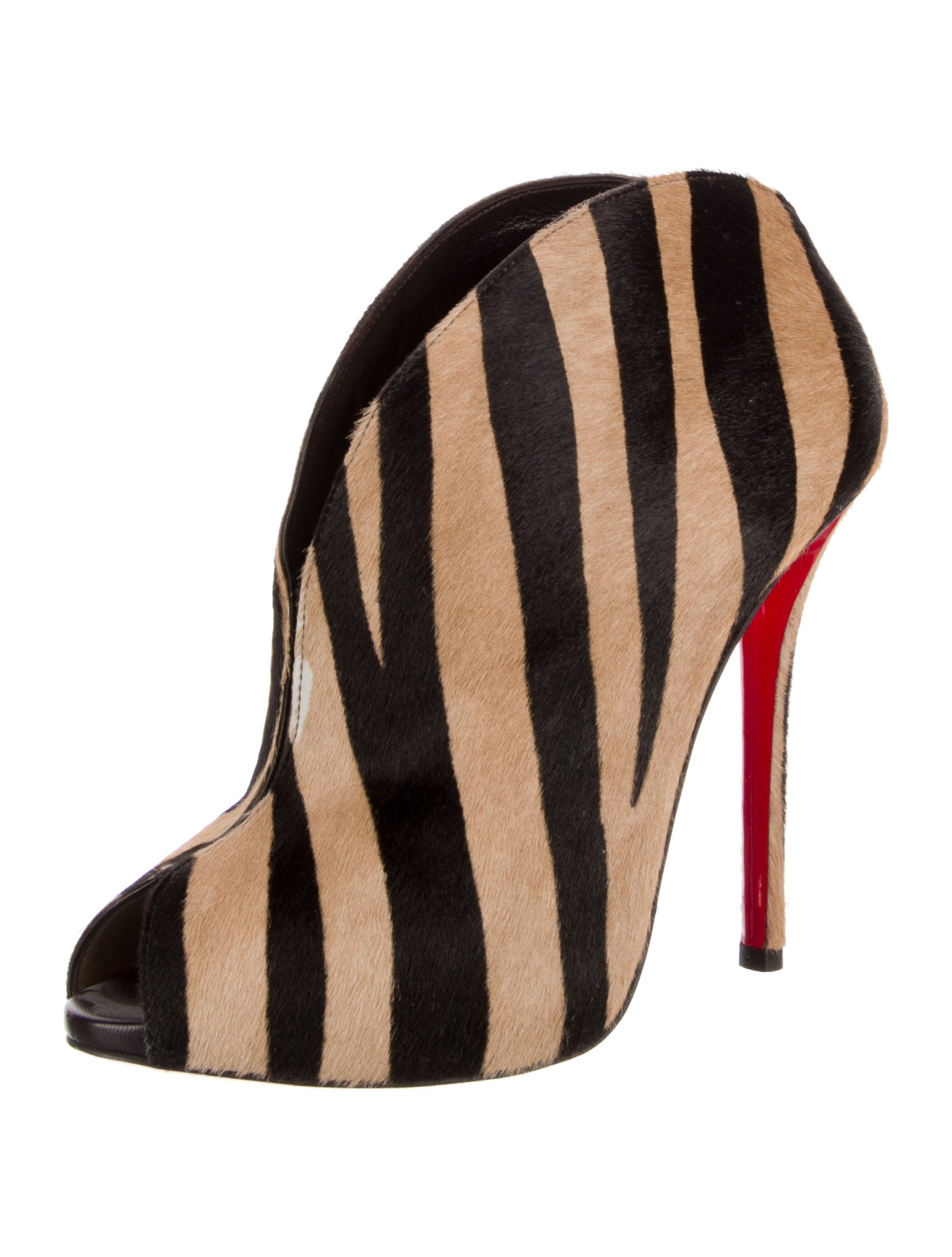 Christian Louboutin Ponyhair Animal Print D'Orsay Pumps