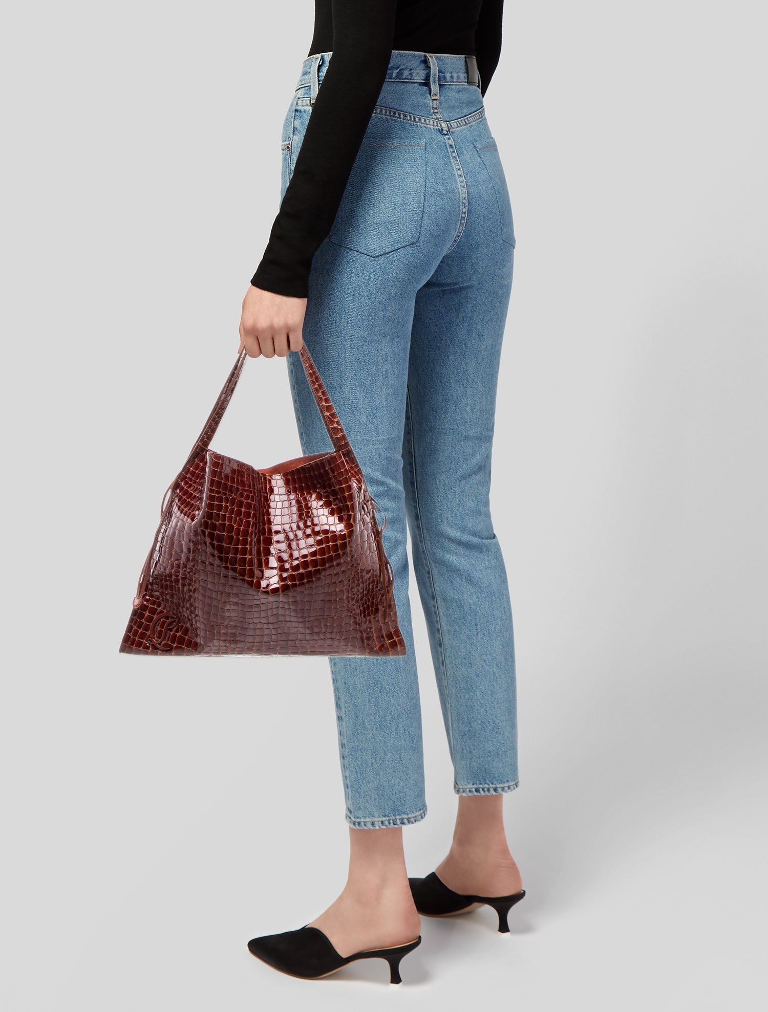 Christian Louboutin Embossed Leather Le 54