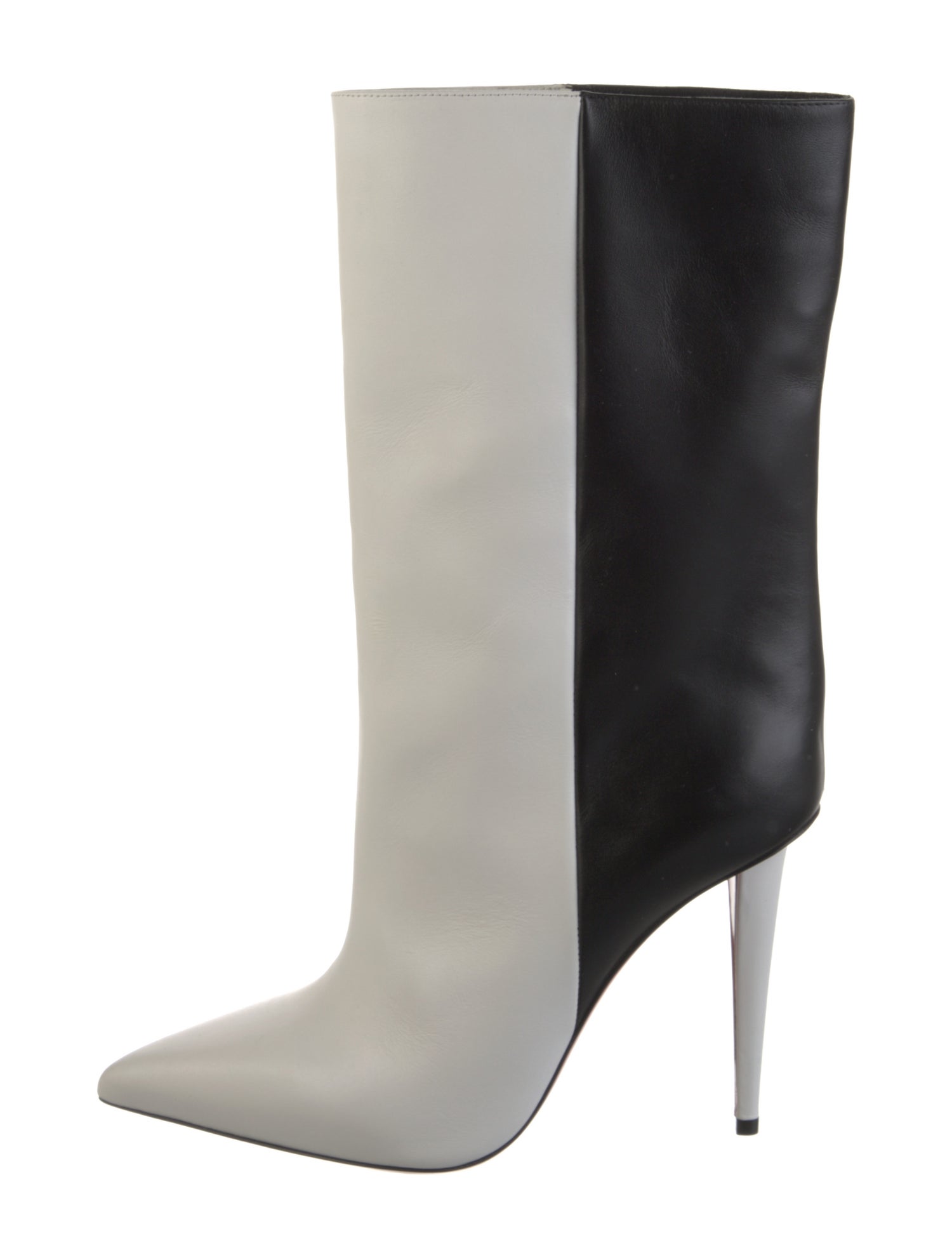 Christian Louboutin Leather Colorblock Pattern Boots