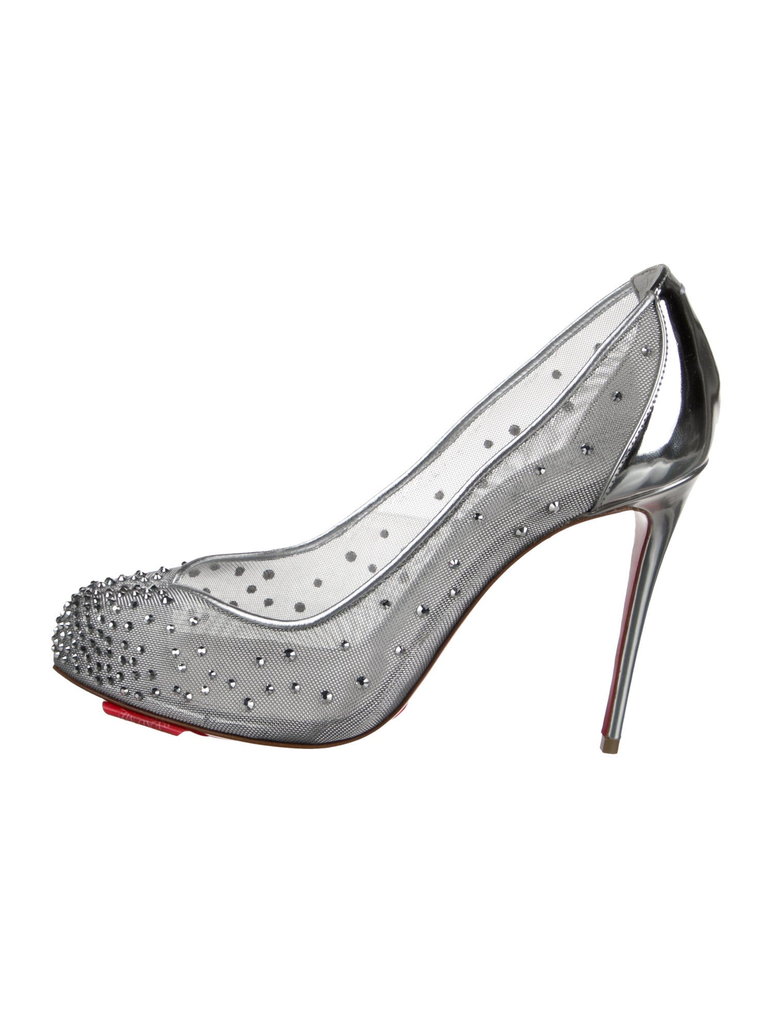Christian Louboutin x Maison Margiela Mesh Crystal Embellishments Pumps