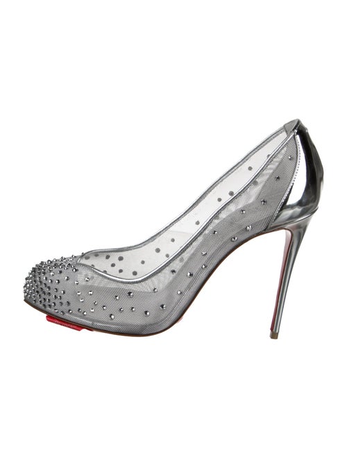 Christian Louboutin x Maison Margiela Mesh Crystal Embellishments Pumps