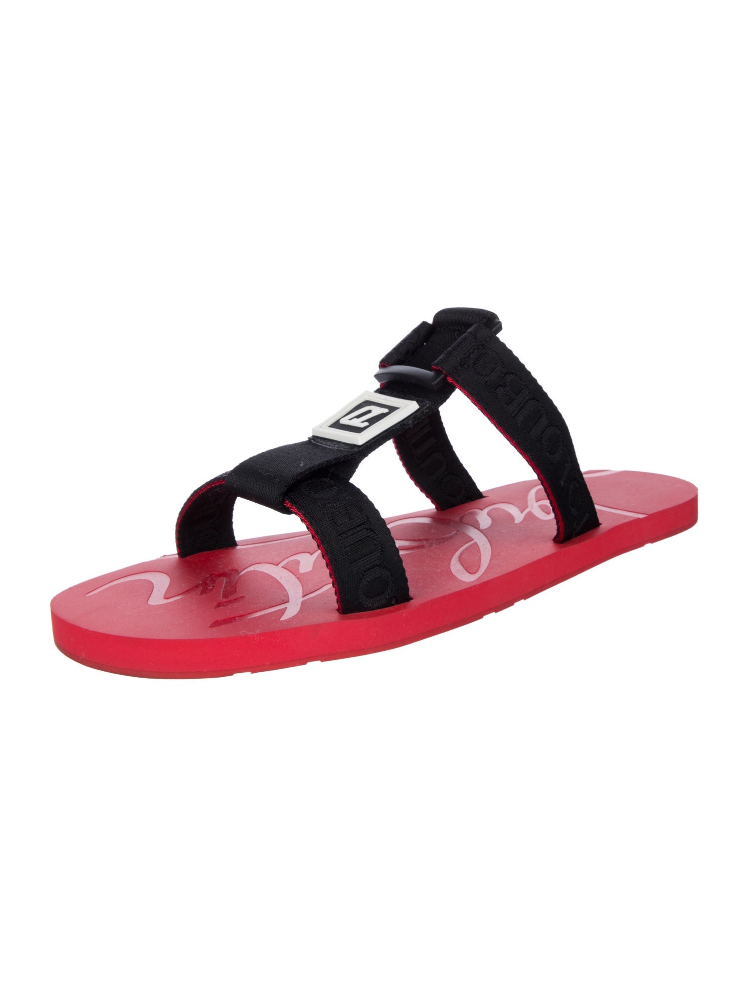 Christian Louboutin Grosgrain Trim Slides