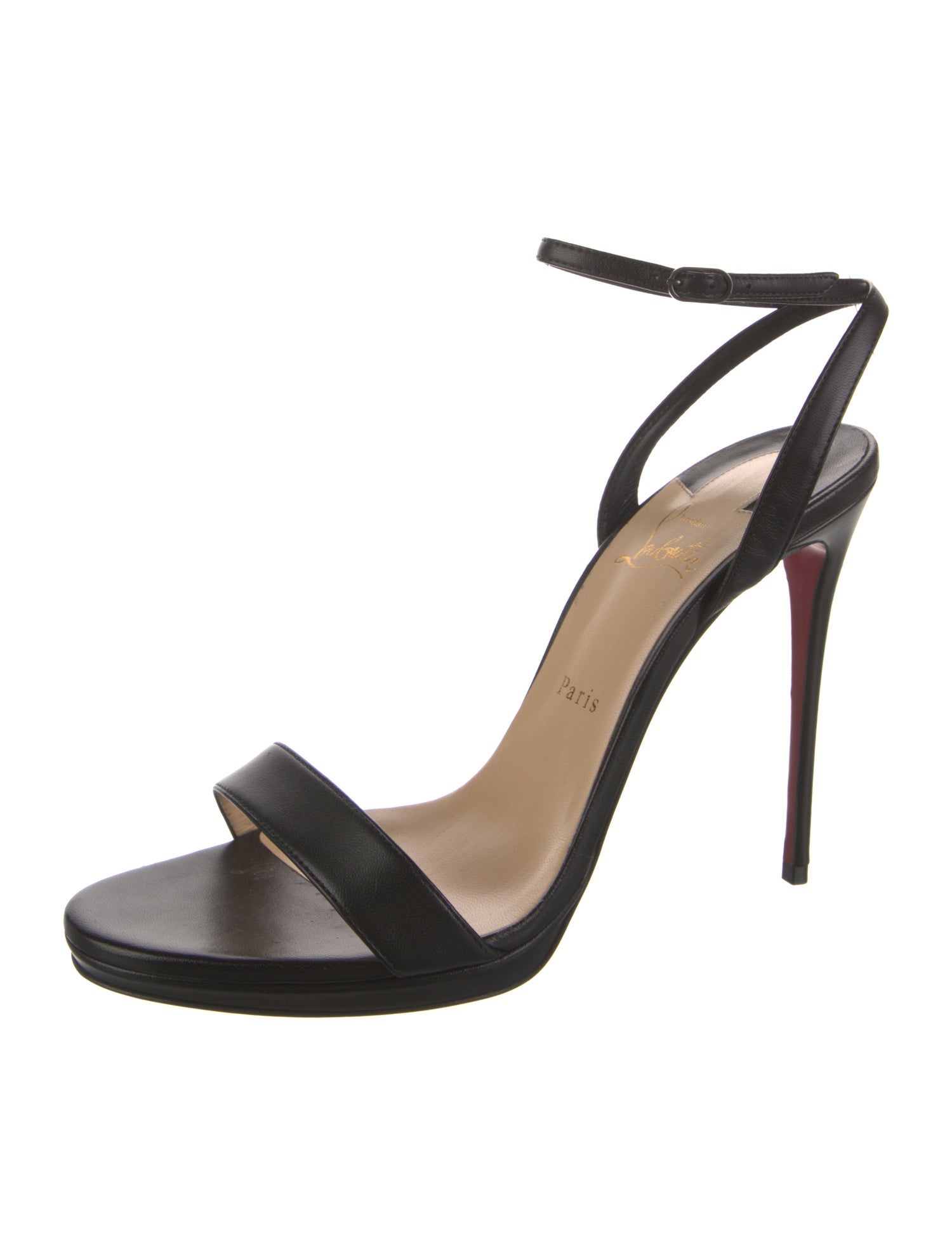 Christian Louboutin Leather Slingback Sandals