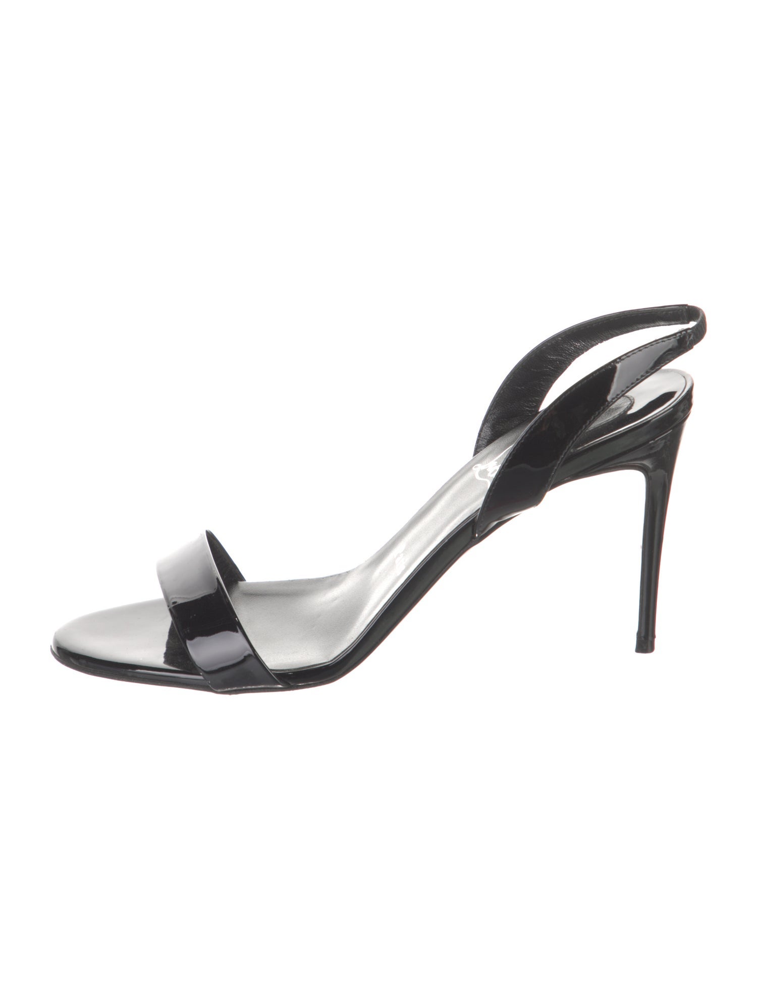 Christian Louboutin Patent Leather Slingback Sandals