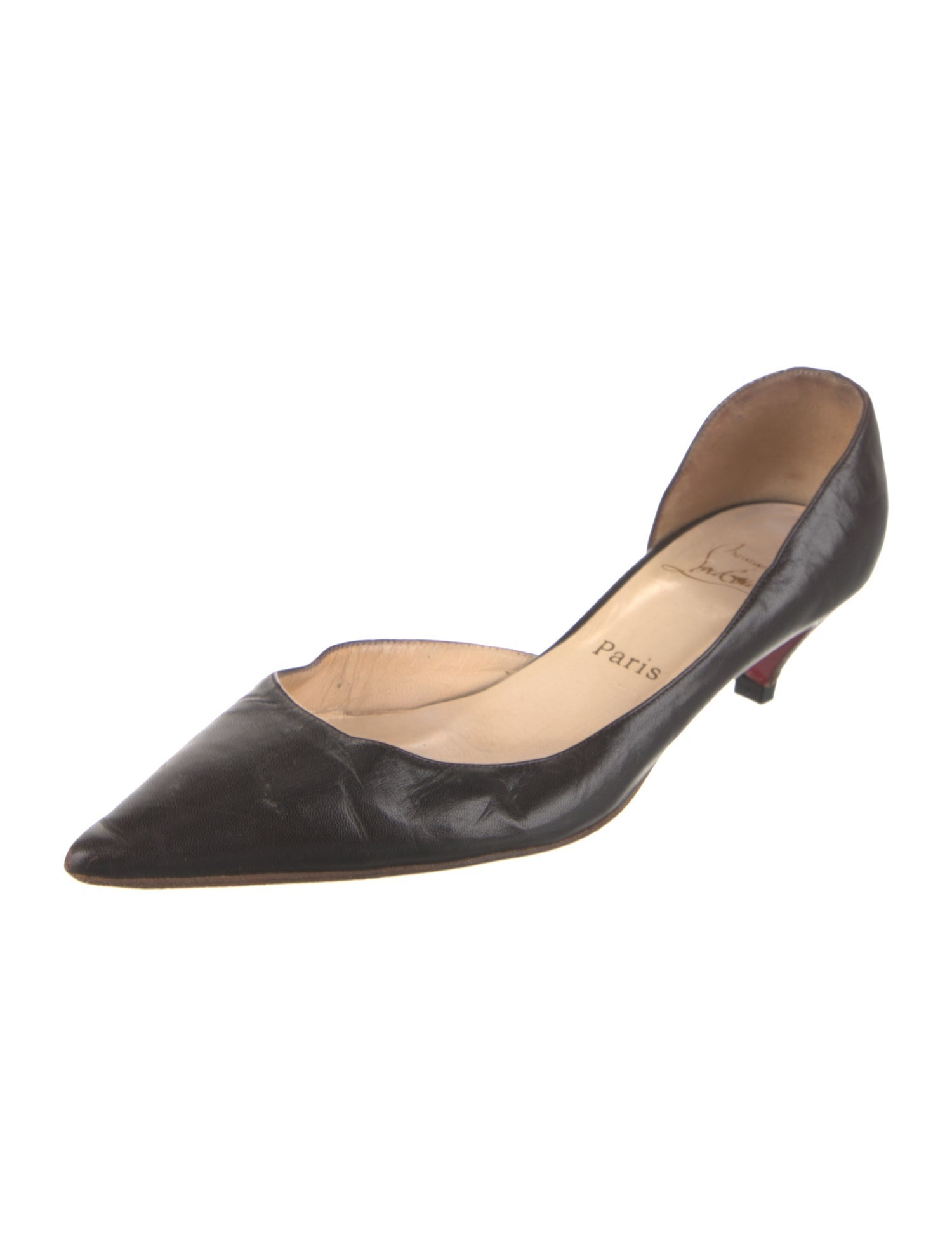 Christian Louboutin Leather D'Orsay Pumps