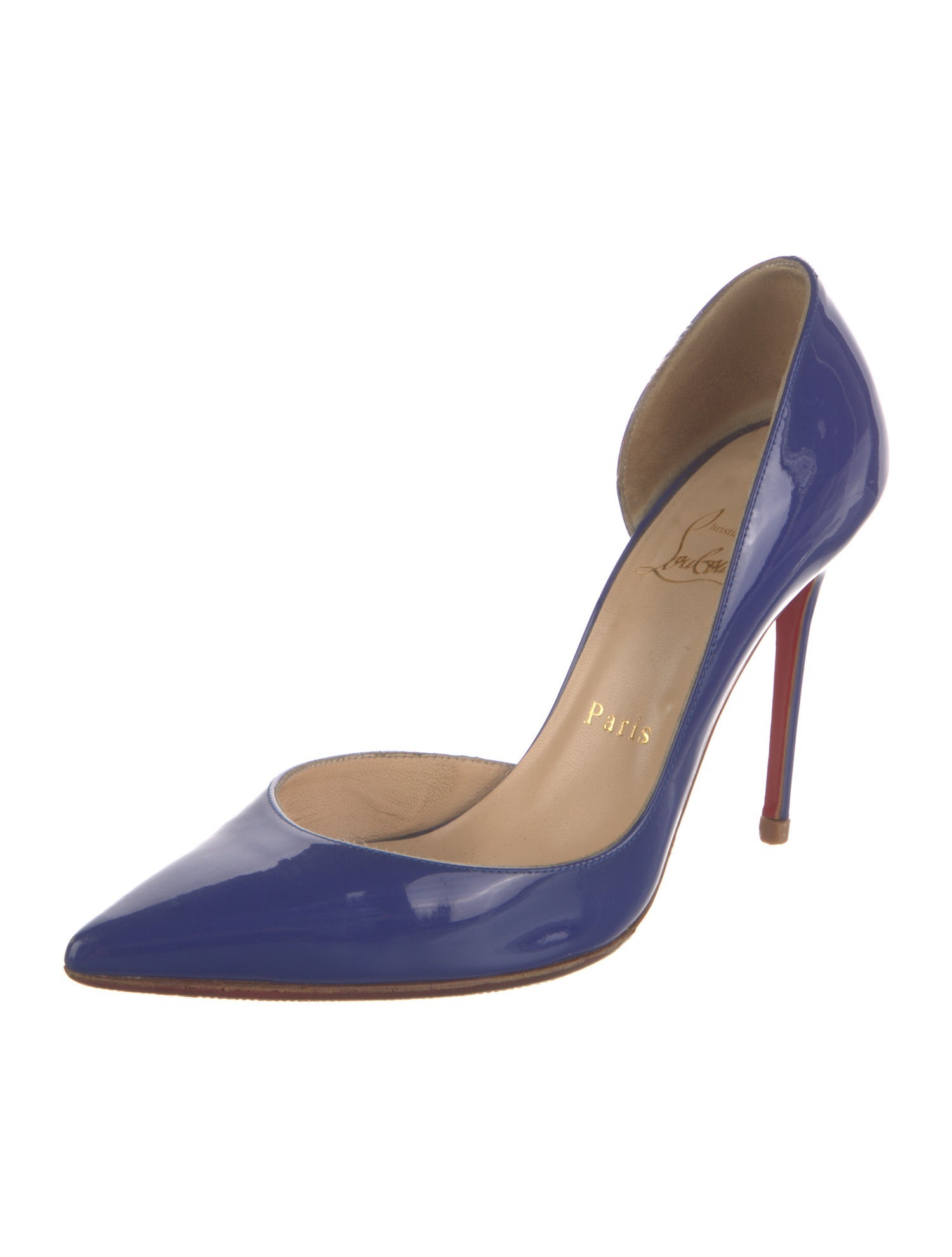 Christian Louboutin Patent Leather D'Orsay Pumps