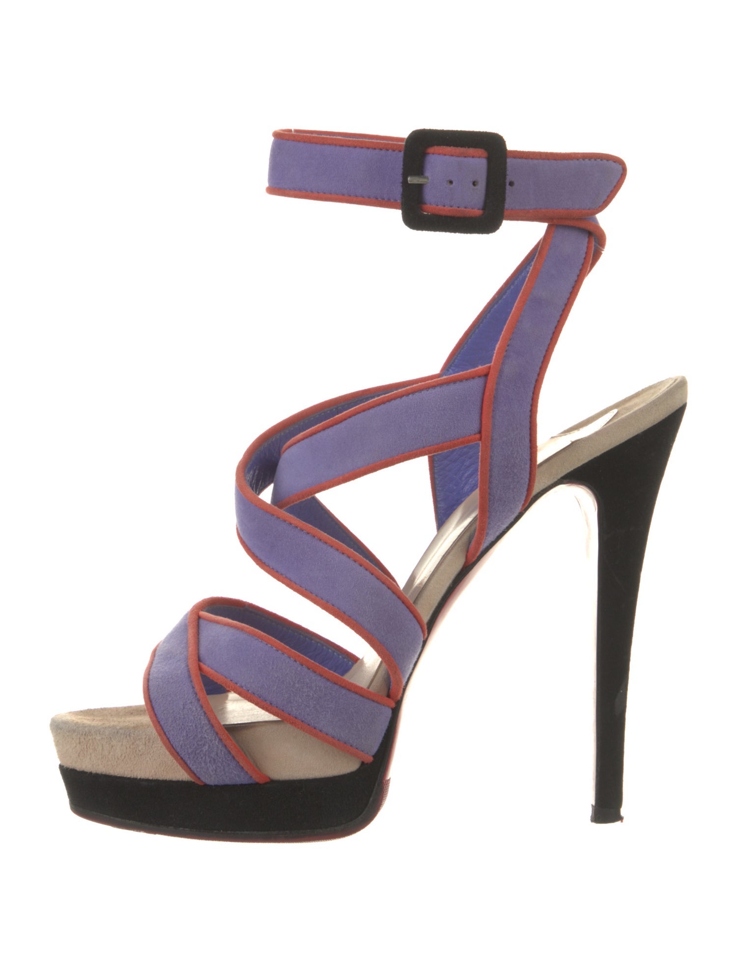 Christian Louboutin Suede Slingback Sandals