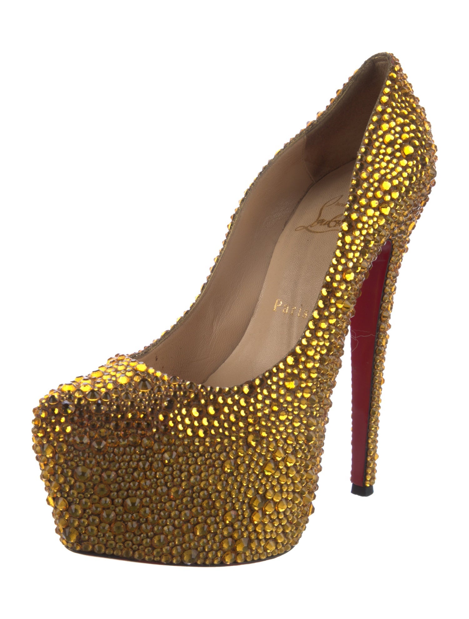 Christian Louboutin Crystal Embellishments Pumps
