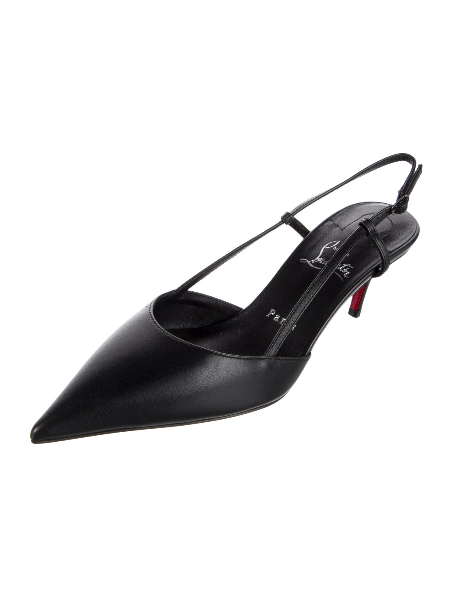 Christian Louboutin Leather Slingback Pumps