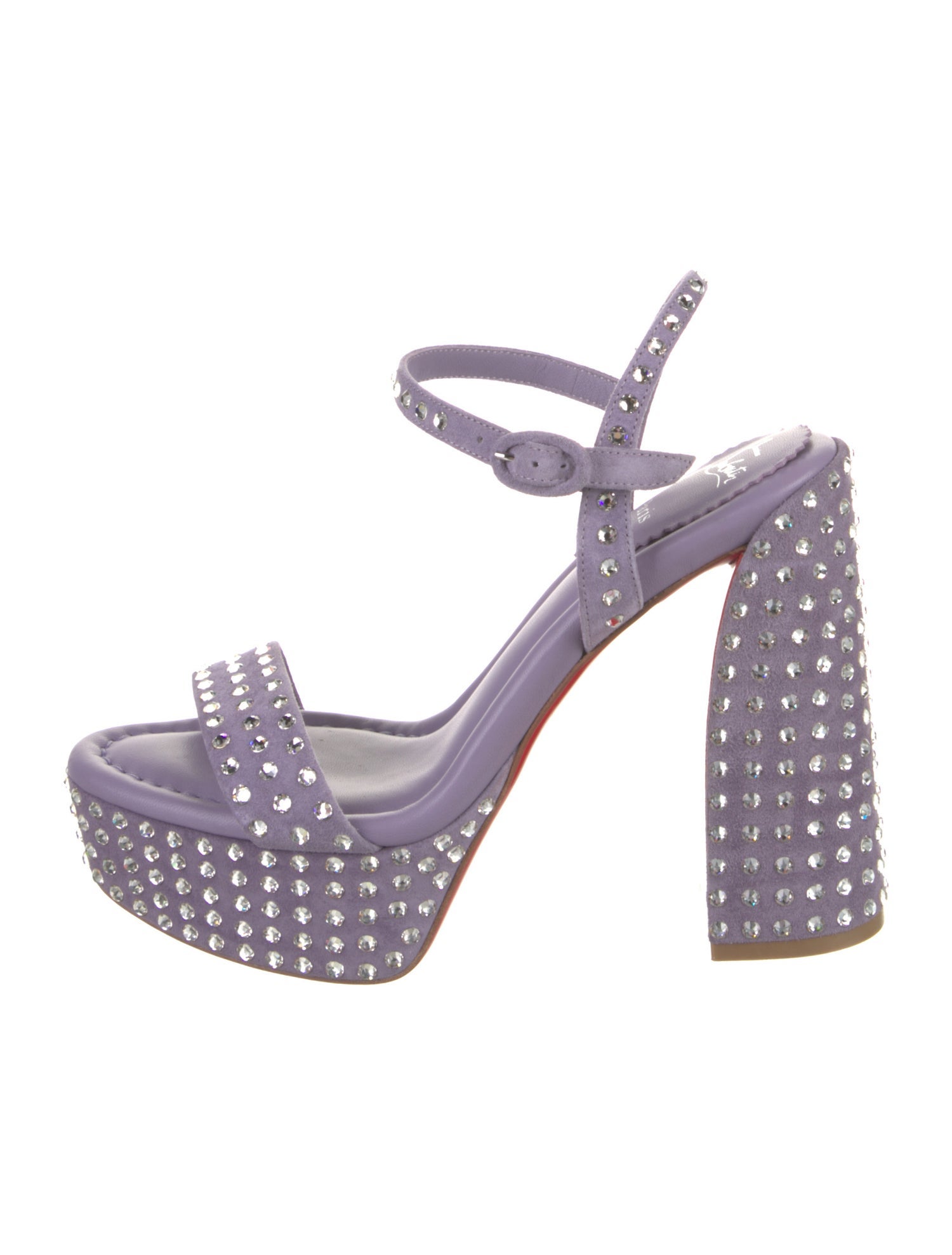 Christian Louboutin Suede Patterned Sandals