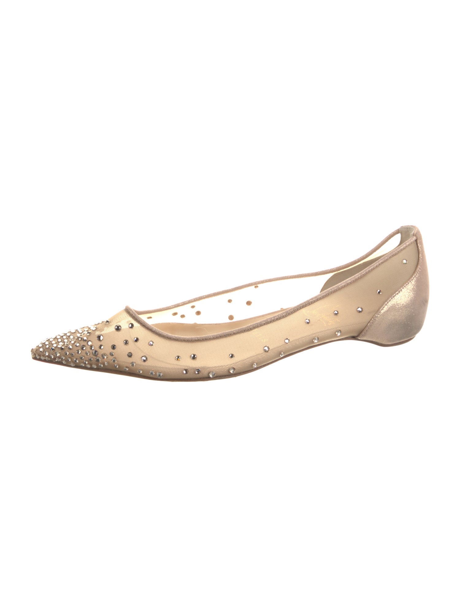 Christian Louboutin Leather Animal Print Ballet Flats