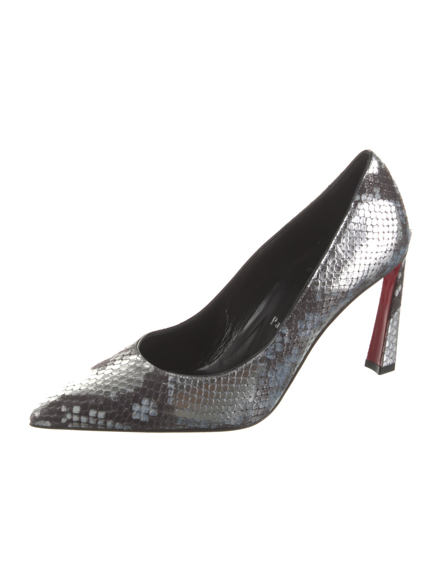 Christian Louboutin Python Animal Print Pumps