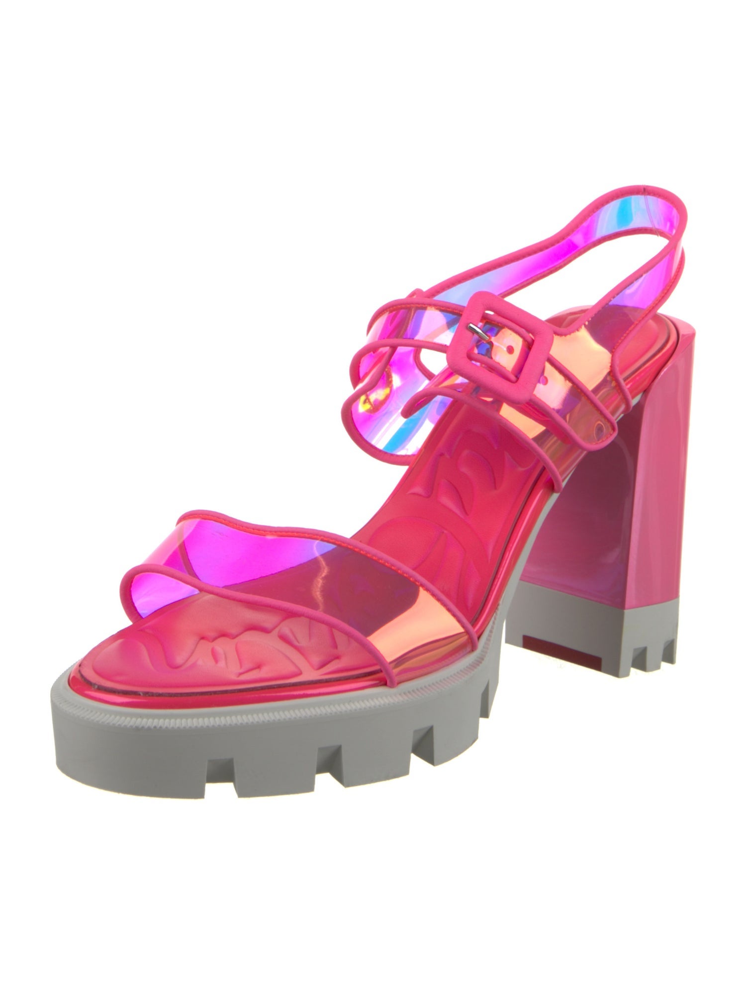 Christian Louboutin PVC Slingback Sandals