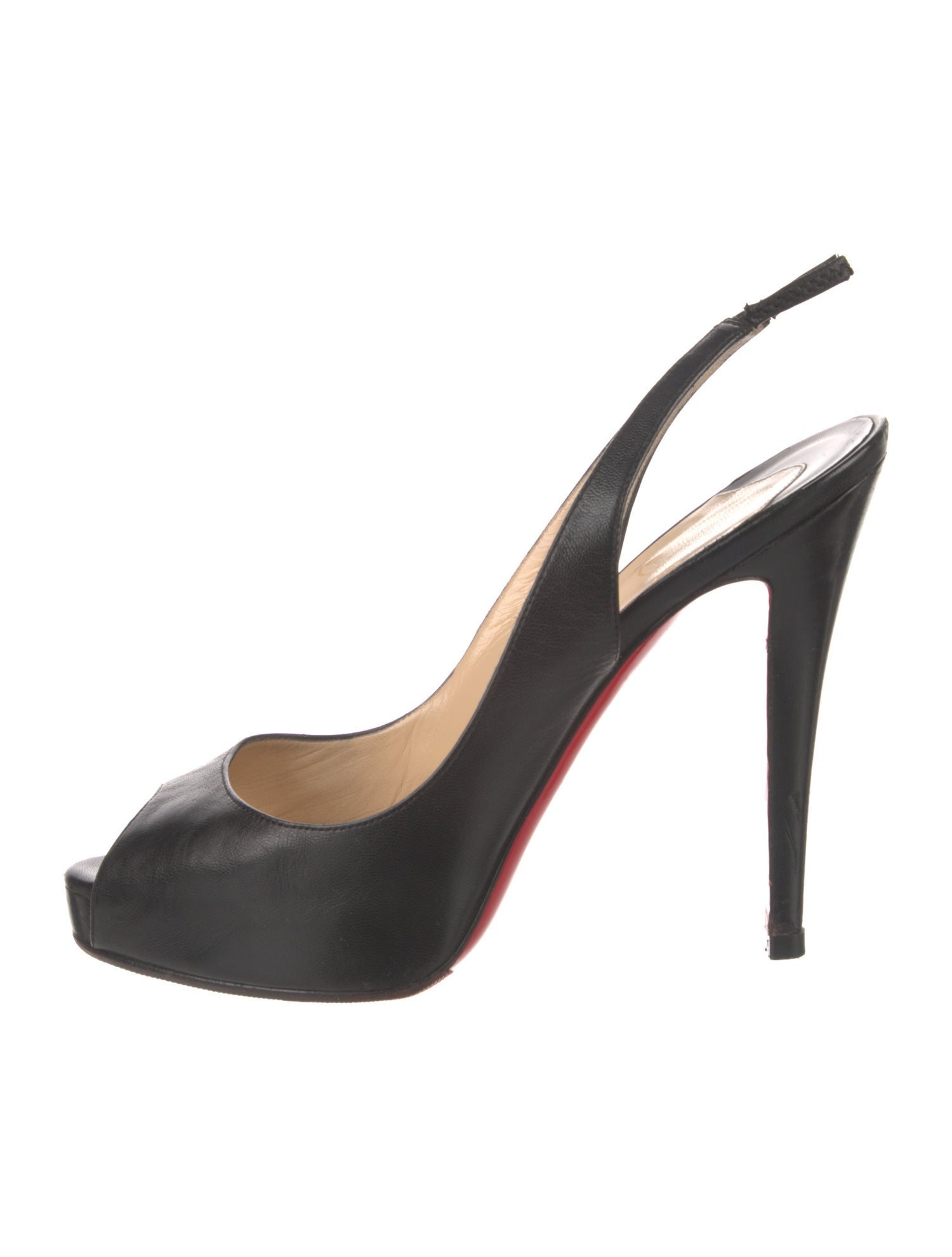 Christian Louboutin Leather Slingback Pumps
