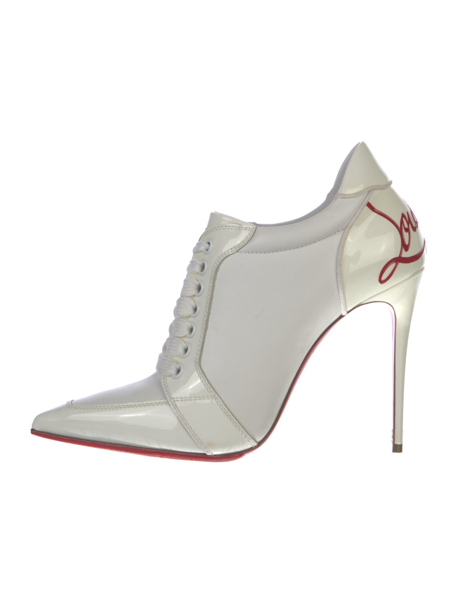 Christian Louboutin Leather Lace-Up Boots