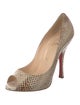 Christian Louboutin Snakeskin Animal Print Pumps