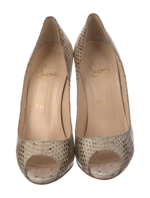 Christian Louboutin Snakeskin Animal Print Pumps