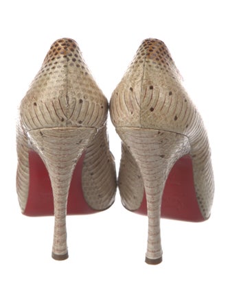 Christian Louboutin Snakeskin Animal Print Pumps