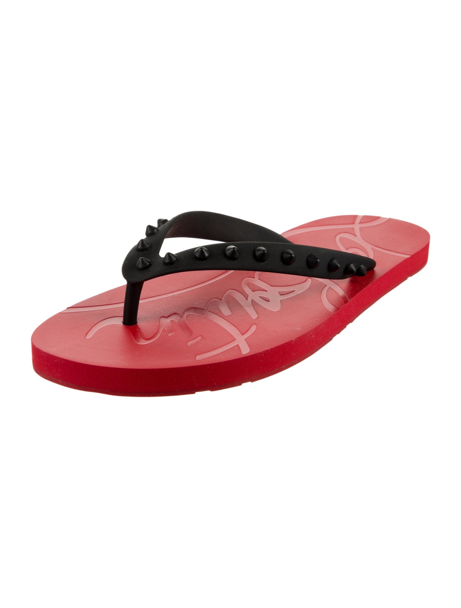 Christian Louboutin Rubber Flip Flops