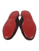 Christian Louboutin Spike Accents Velvet Slippers