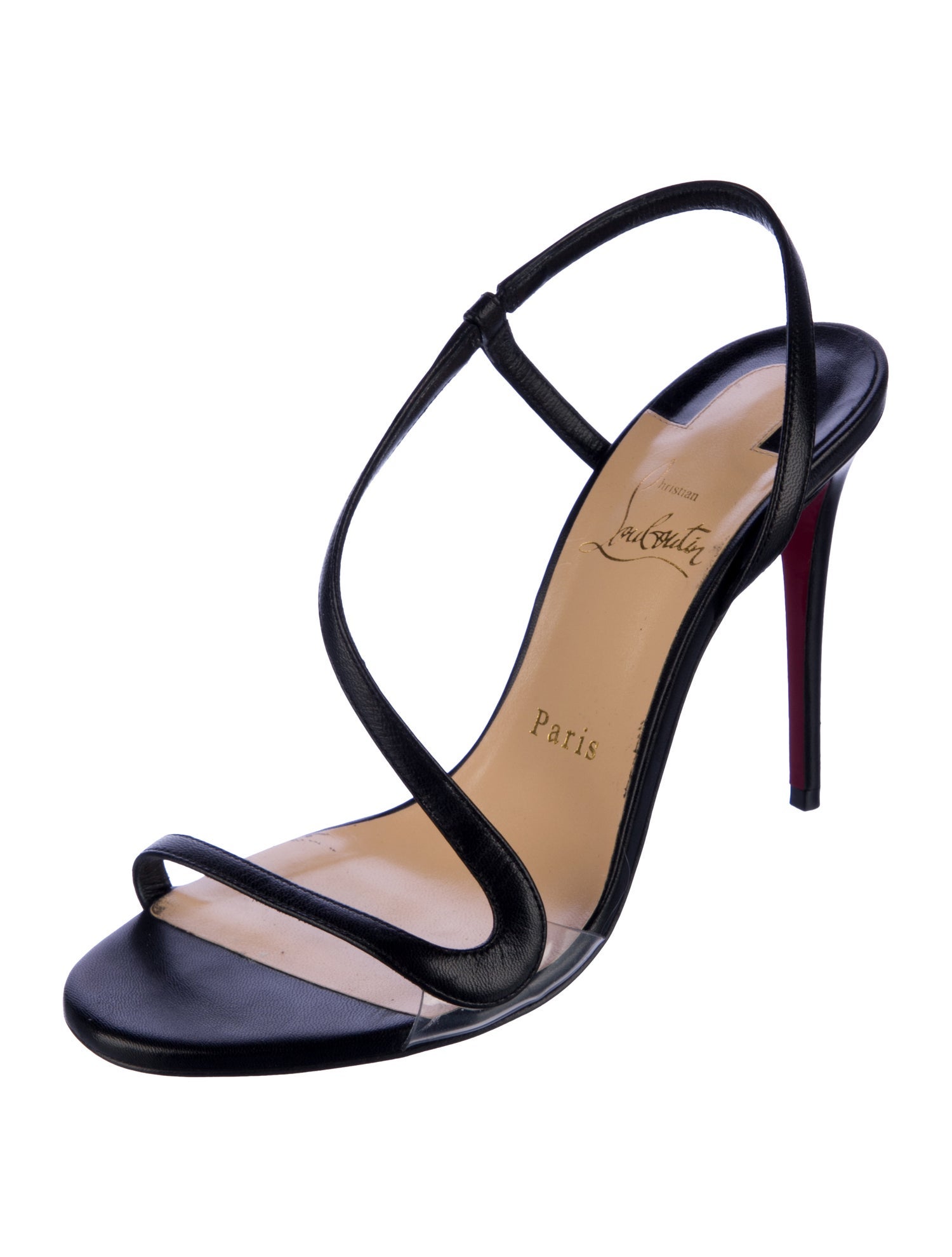 Christian Louboutin Leather Slingback Sandals