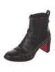 Christian Louboutin Spike Accents Leather Chelsea Boots