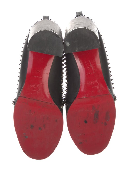 Christian Louboutin Spike Accents Leather Chelsea Boots