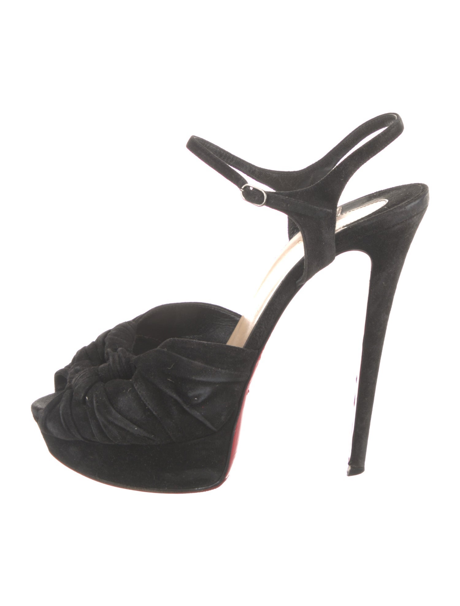Christian Louboutin Suede Slingback Pumps