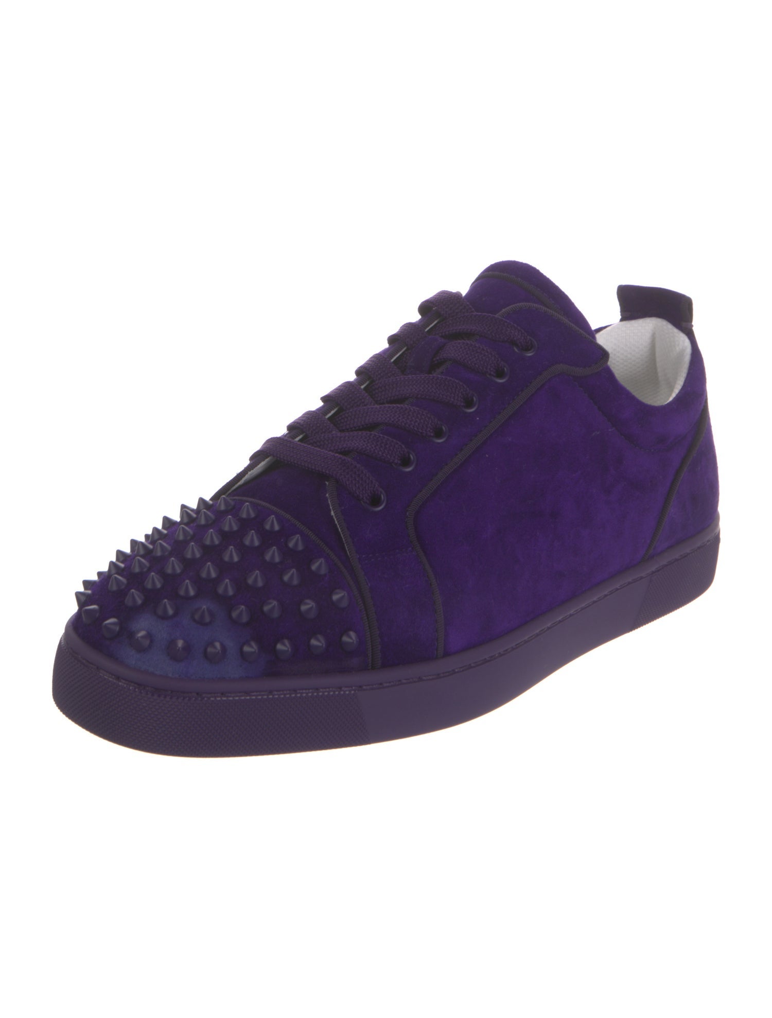 Christian Louboutin Suede Studded Accents Sneakers