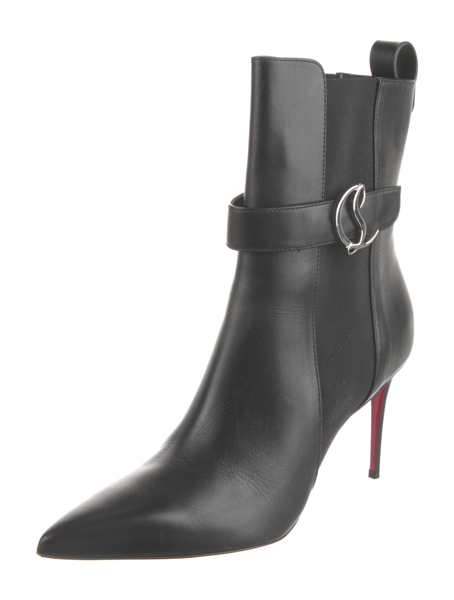 Christian Louboutin Spike Accents Leather Boots