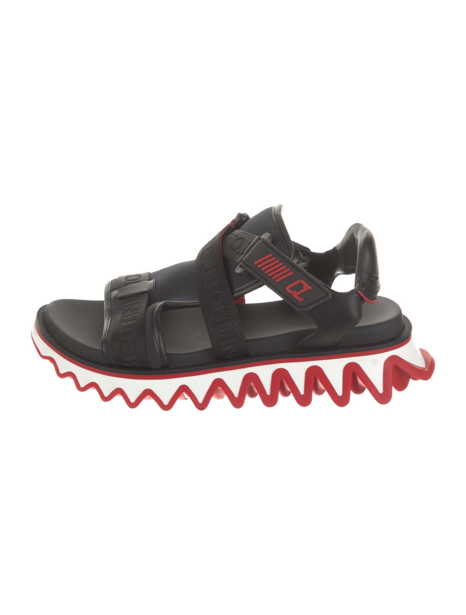 Christian Louboutin Leather Studded Accents Sandals