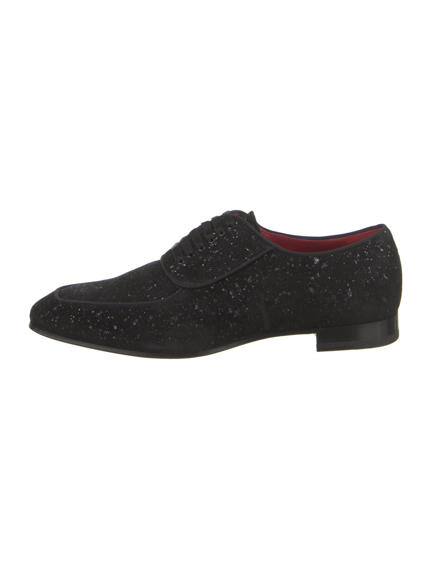 Christian Louboutin Suede Grosgrain Trim Dress Loafers