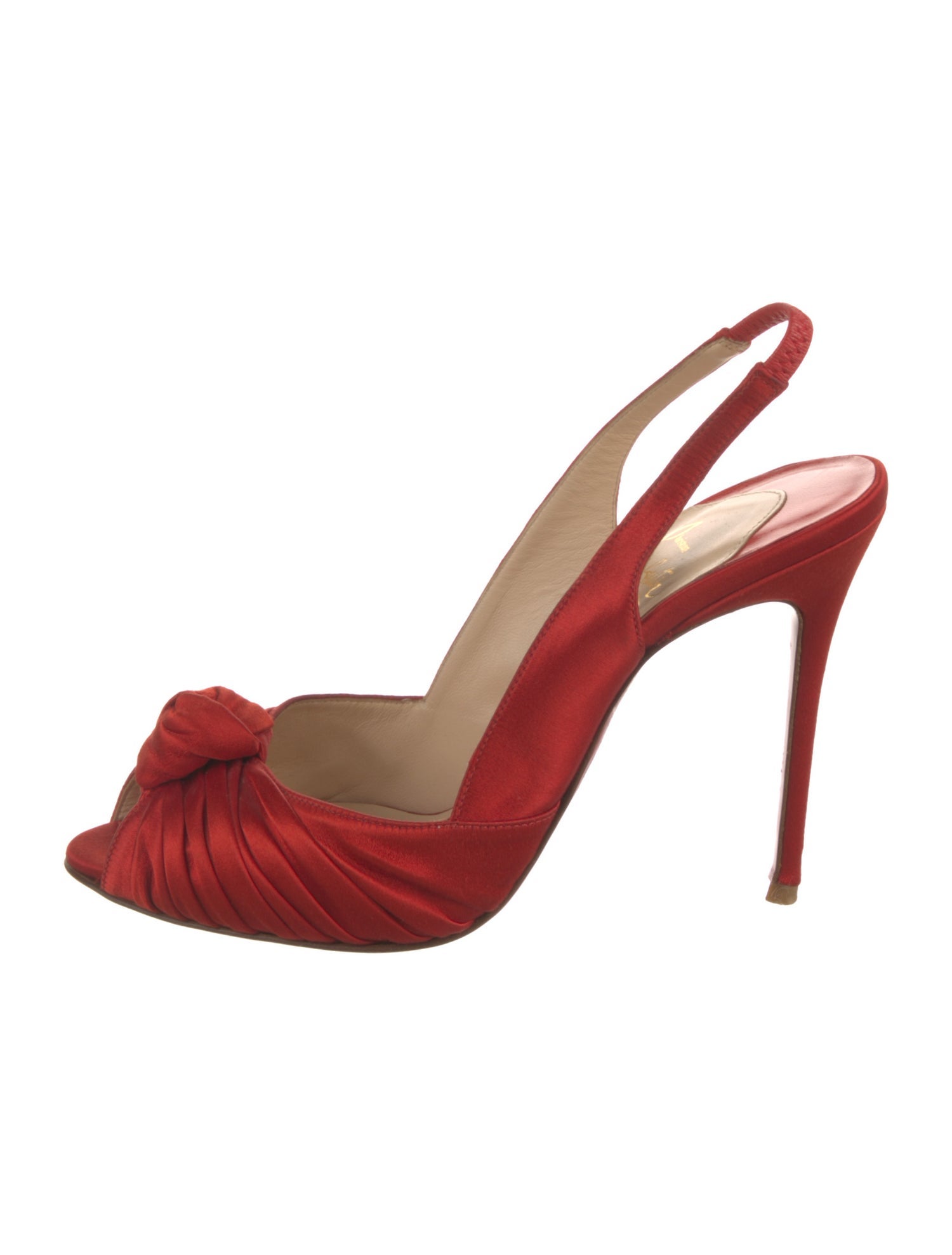 Christian Louboutin Satin Slingback Pumps