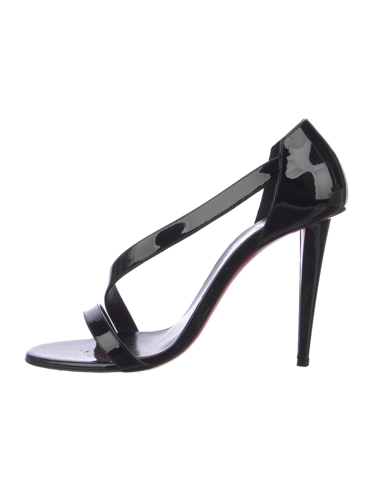 Christian Louboutin Patent Leather Slingback Sandals