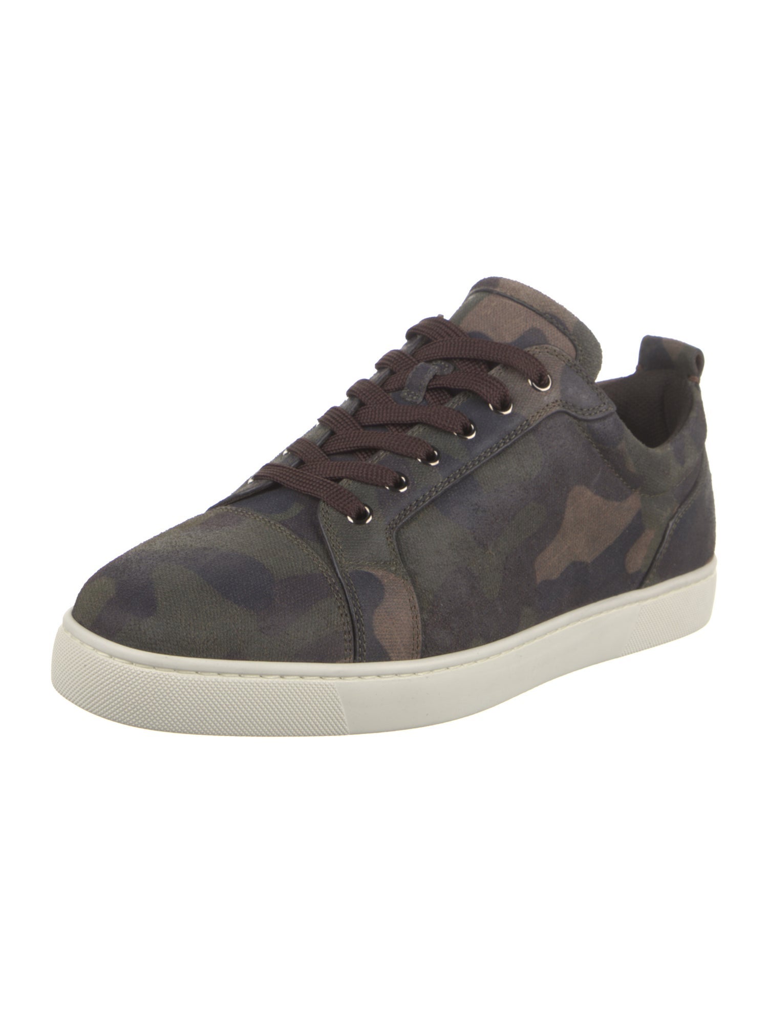 Christian Louboutin Suede Printed Sneakers