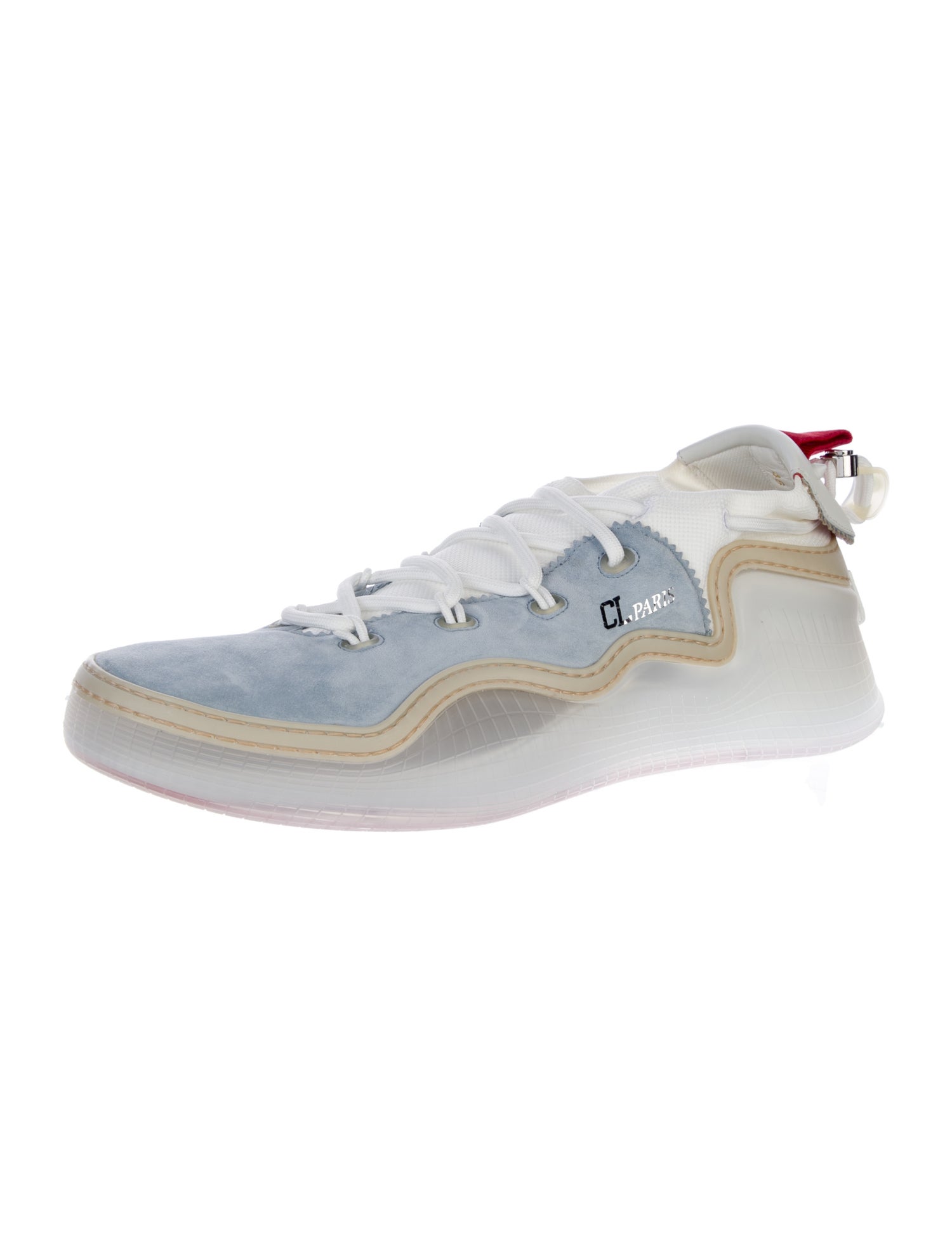 Christian Louboutin Spike Accents Leather Sneakers