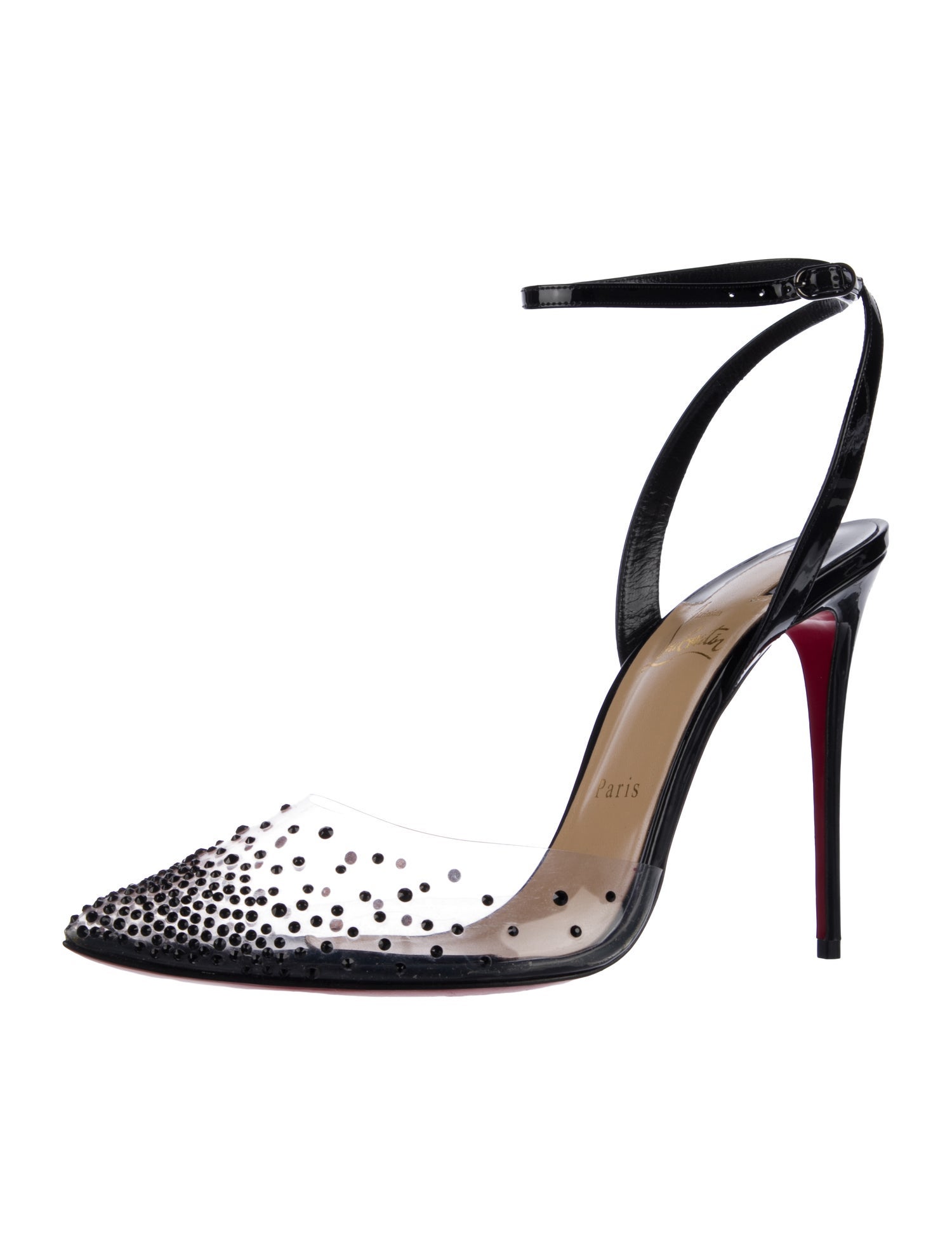 Christian Louboutin Patent Leather Slingback Pumps