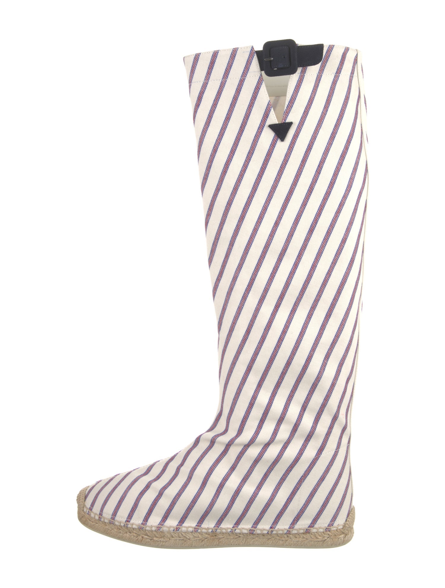 Christian Louboutin Printed Whipstitch Trim Rain Boots