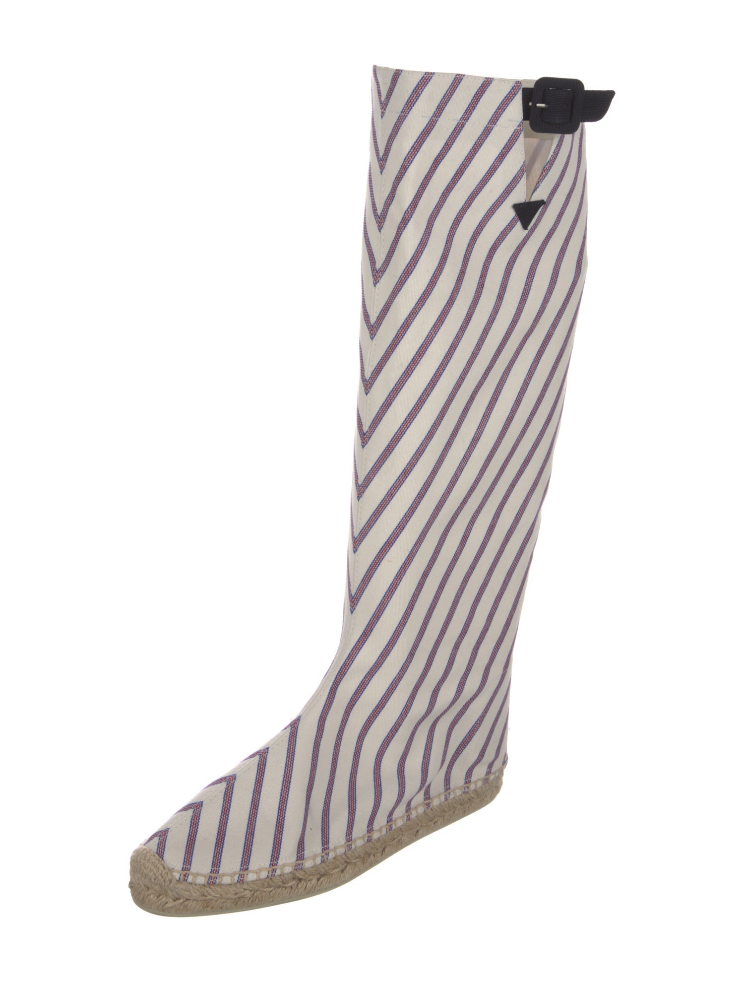 Christian Louboutin Canvas Striped Boots