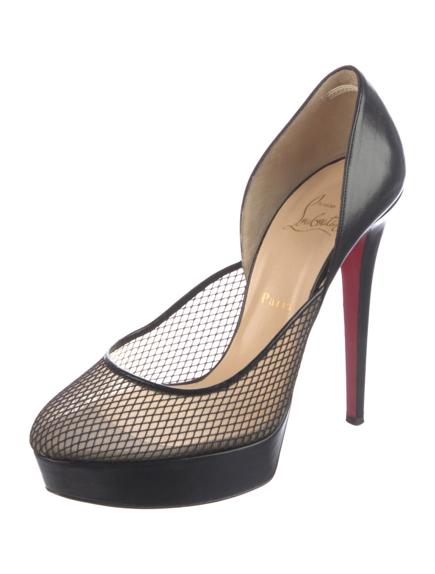Christian Louboutin Patent Leather D'Orsay Pumps